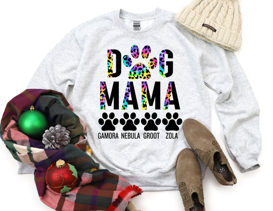 Custom Dog Mama Sweatshirt - Dog Mama Sweatshirt