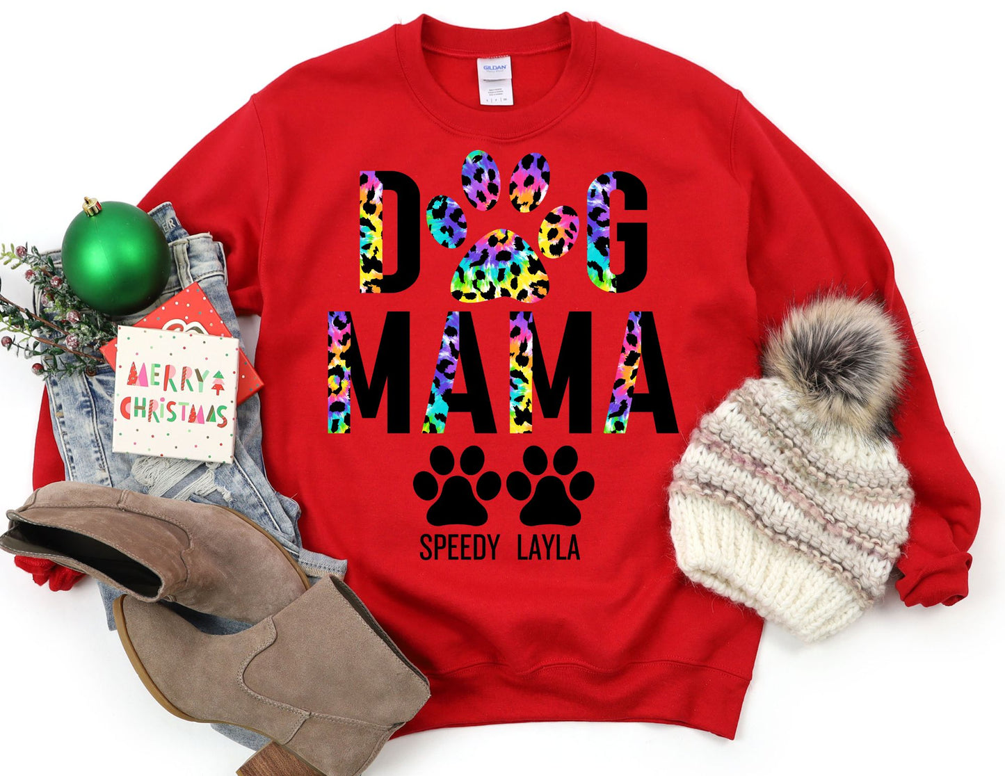 Custom Dog Mama Sweatshirt - Dog Mama Sweatshirt