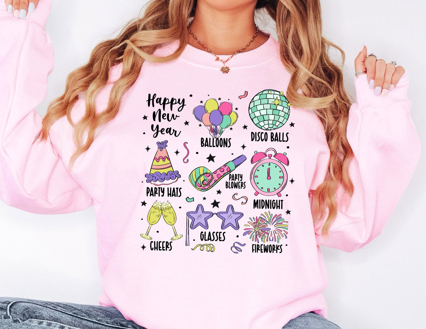 Happy New Year Items Sweatshirt - New Year Sweatshirt