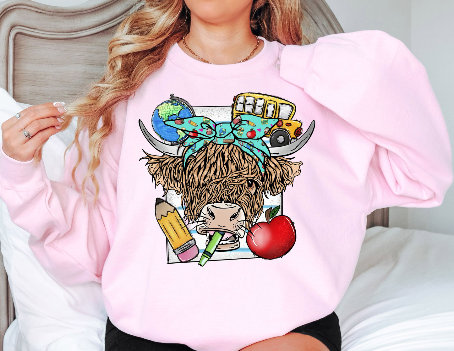 Teacher Cow Sweatshirt - Teacher Sweatshirt