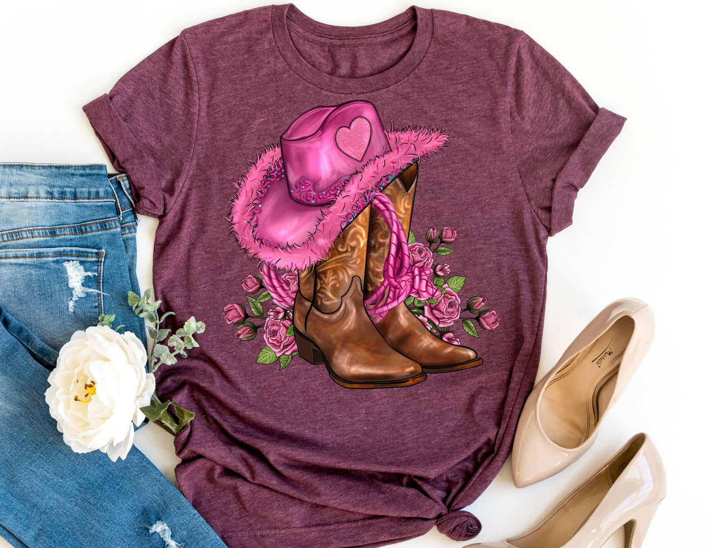 Cowgirl Boots Shirt - Valentines Day Shirt