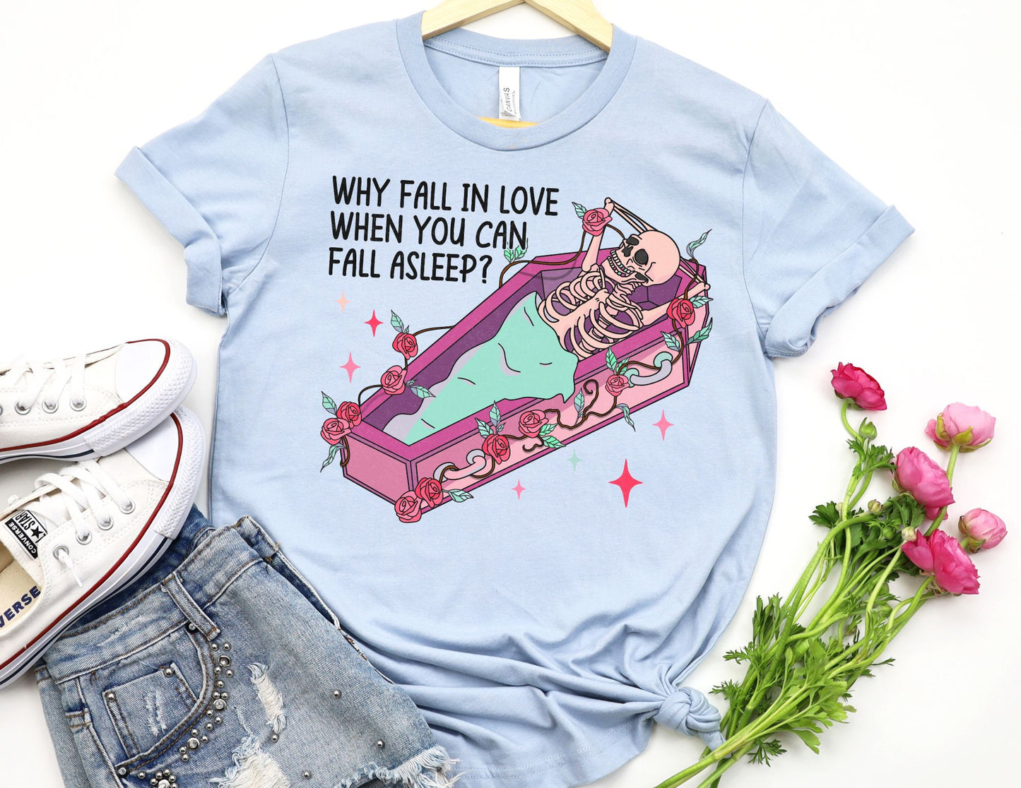 Why Fall in Love When You Can Fall Asleep Shirt - Valentines Day Shirt