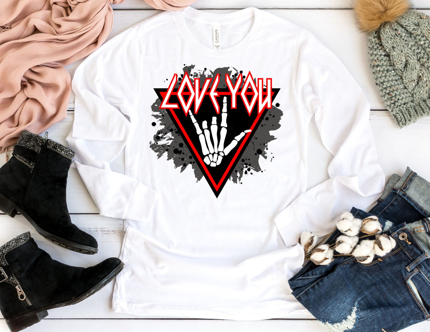 Love You Long Sleeve Shirt - Valentine's Day Long Sleeve Shirt