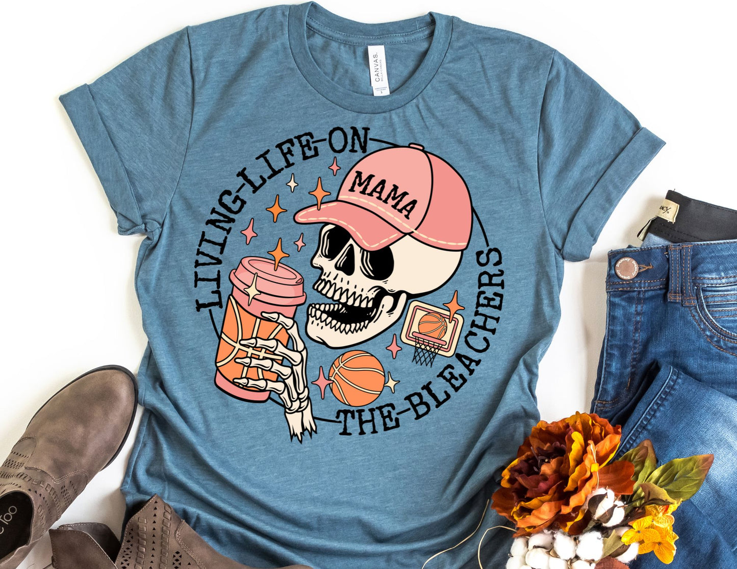 Living Life on The Bleachers Mama Shirt - Mom Shirt