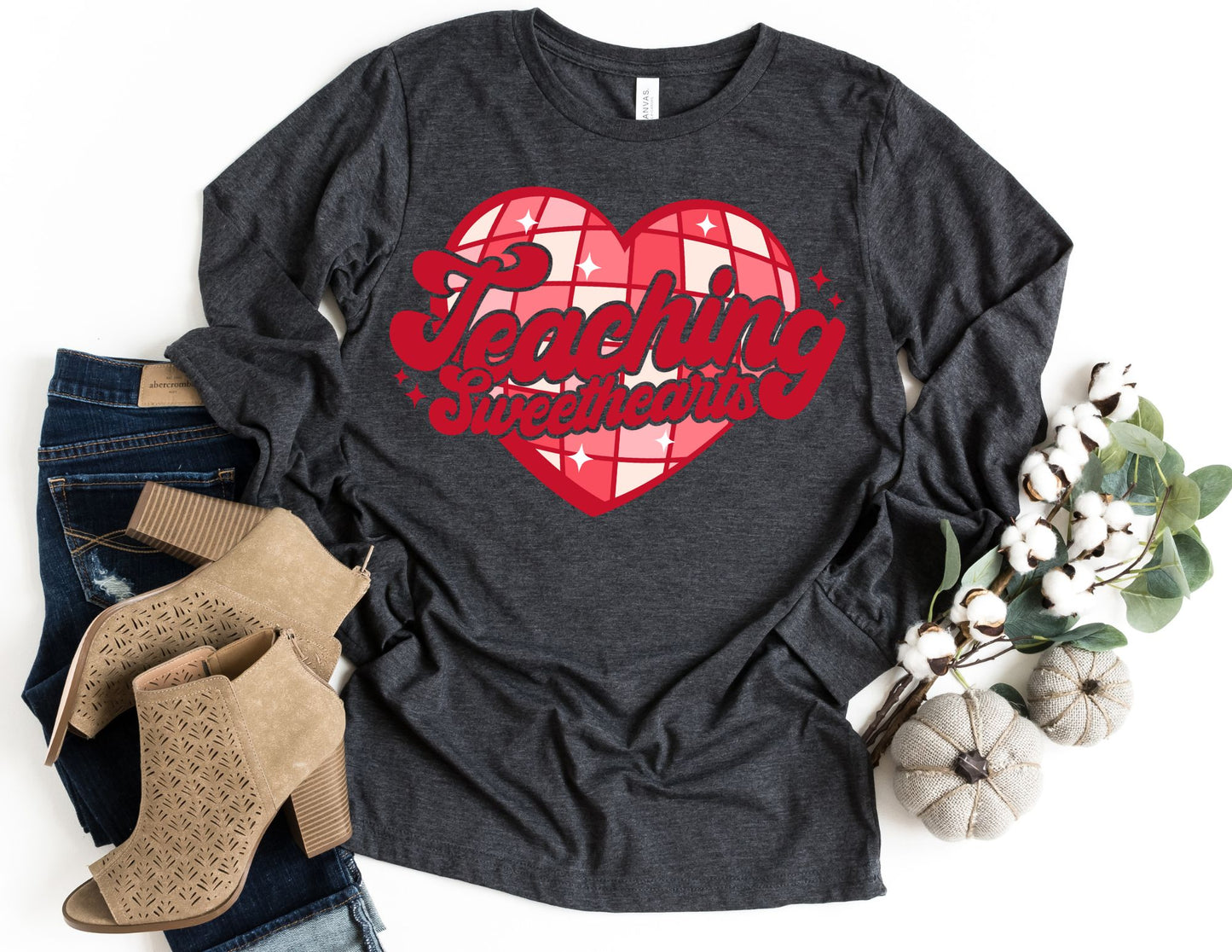 Teaching Sweethearts Long Sleeve Shirt - Long Sleeve Teacher Valentine's Day Shirt