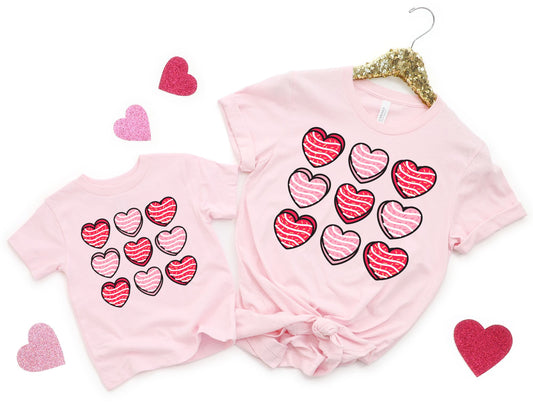 Valentine Hearts Shirt - Mommy and Me Valentines Day Shirts