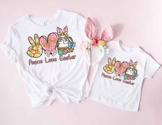 Peace Love Easter Shirt - Mommy and Me Easter Shirts