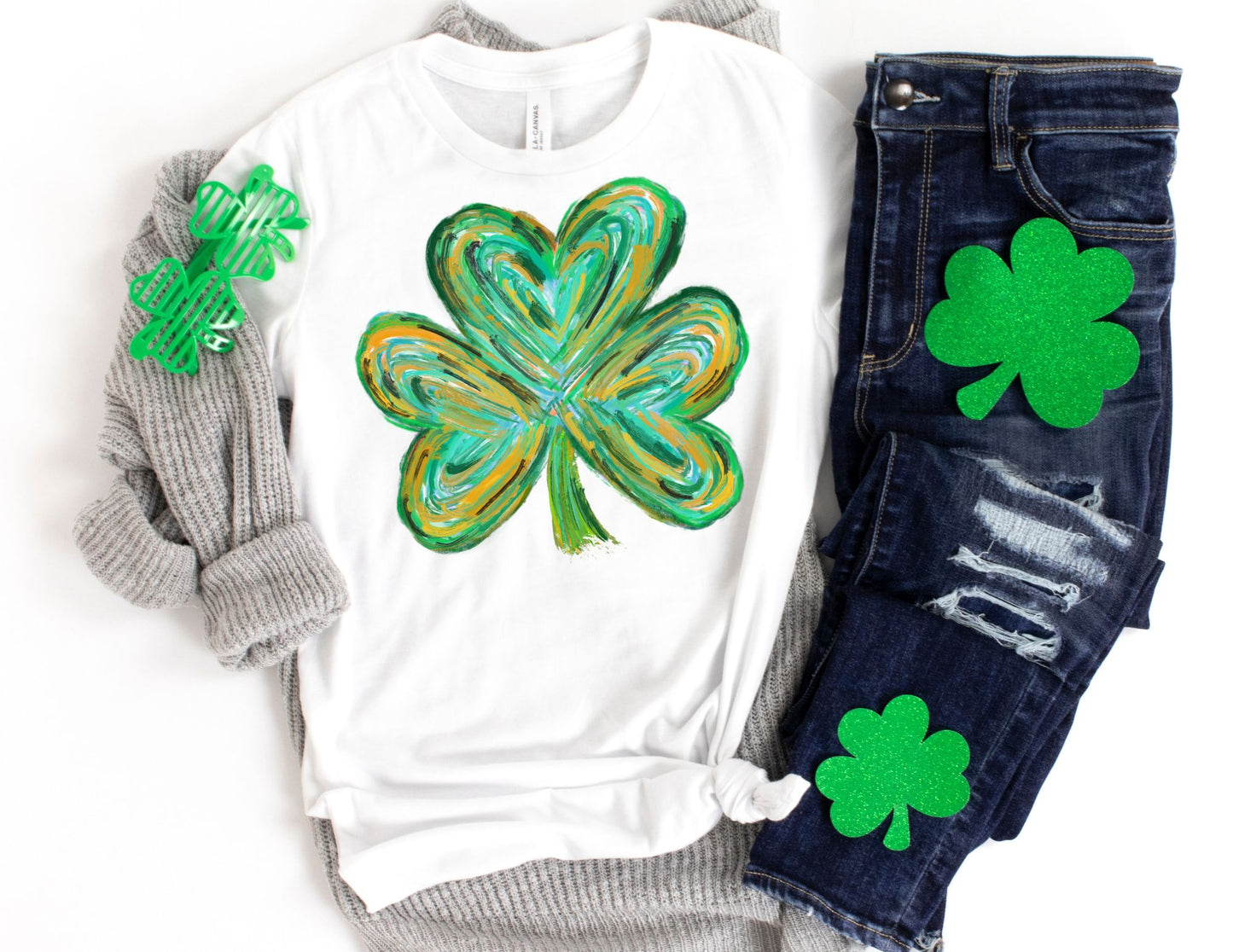 Colorful Clover Shirt - St Patricks day Shirt