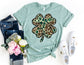 Leopard Shamrock Shirt - St Patricks Day Shirt