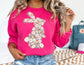 Floral Bunny Sweatshirt - Happy Easter Sweatshirt