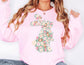 Floral Bunny Sweatshirt - Happy Easter Sweatshirt