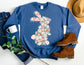 Floral Bunny Sweatshirt - Happy Easter Sweatshirt