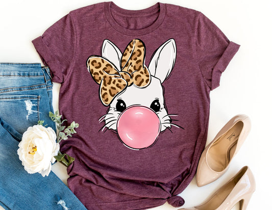 Bubblegum Bunny Shirt - Bunny Easter Shirt