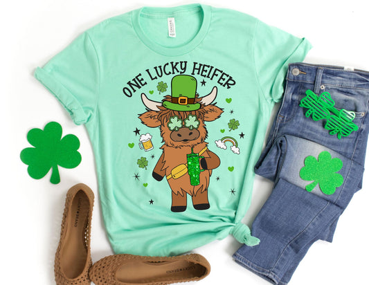 One Lucky Heifer Shirt - St Patricks day Shirt