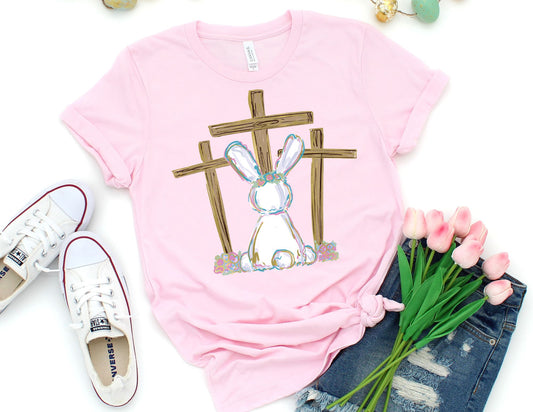Bunny Cross Shirt - Easter Shirt