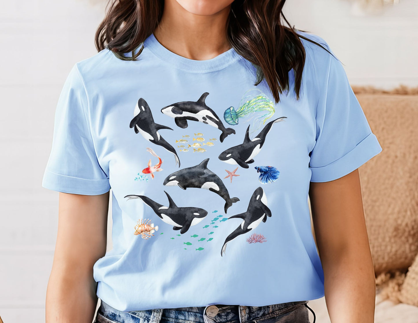Orca Shirt - Beach Shirt - Summer Shirt - Killer Whale