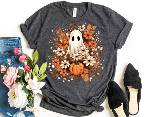Ghost Flowers Shirt - Halloween Shirt