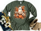 Ghost Flowers Long Sleeve Shirt - Long Sleeve Halloween Shirt