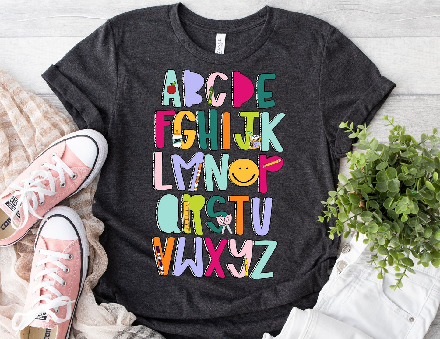 Colorful Alphabet Shirt - Teacher Shirt