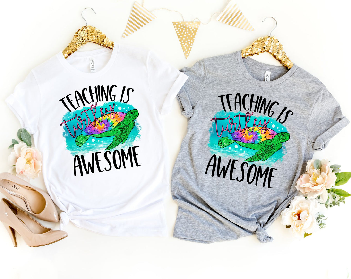 Teaching is Turtley Awesome Shirt - Teacher Shirt