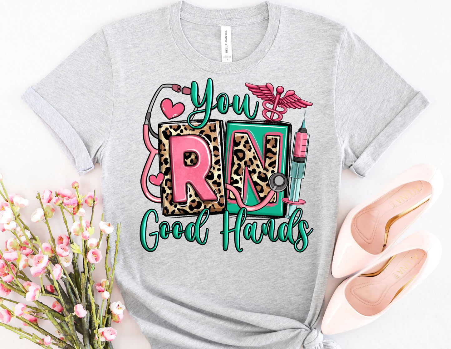 You RN Good Hands Shirt - Nurse Shirt