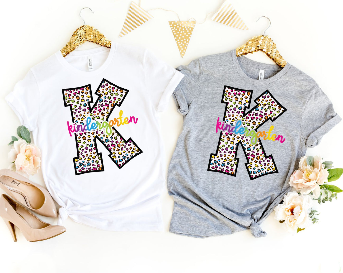 Kindergarten Leopard Shirt - Kindergarten Teacher Shirt