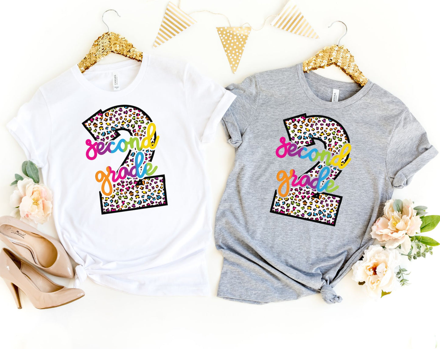 2nd Grade Leopard Shirt - Second Grade Teacher Shirt