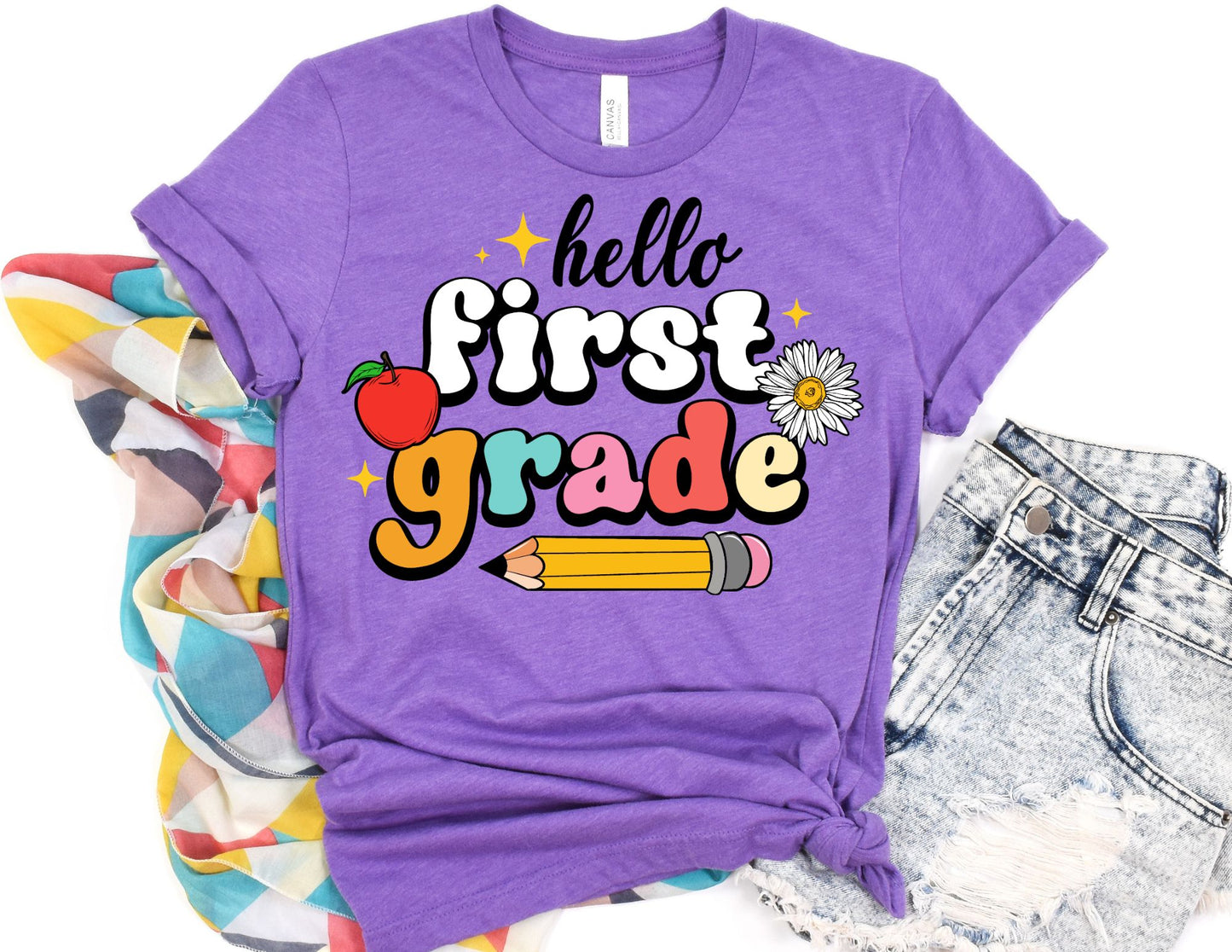 Hello 1st Grade Shirt - First Grade Teacher Shirt