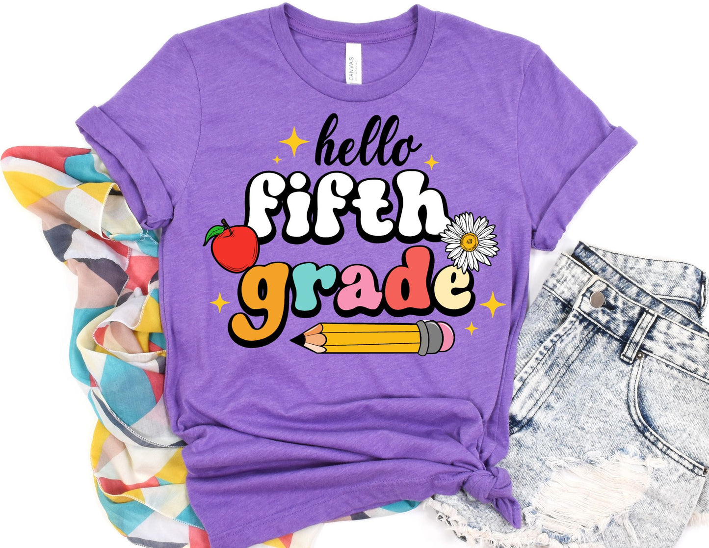 Hello 5th Grade Shirt - Fifth Grade Teacher Shirt