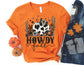 Howdy Fall Cow Print Pumpkin Shirt - Fall Shirt