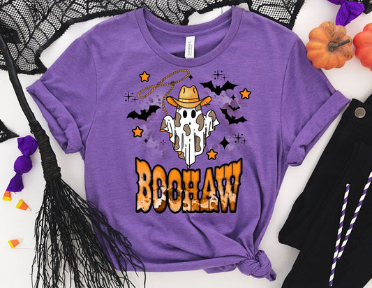 Boohaw Cow Print Ghost Shirt - Halloween Shirt