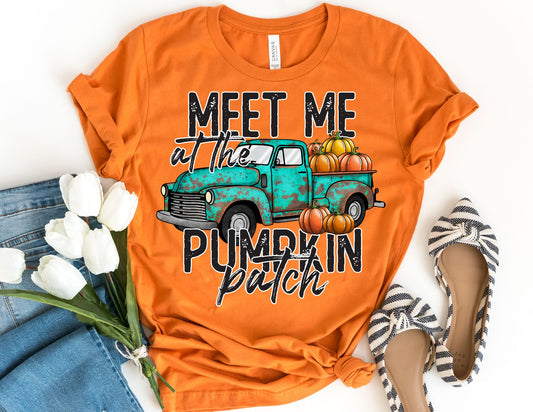 Meet me at the Pumpkin Patch Truck Shirt - Fall Shirt