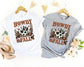 Howdy Fall Western Cow Print Pumpkin Shirt - Fall Shirt