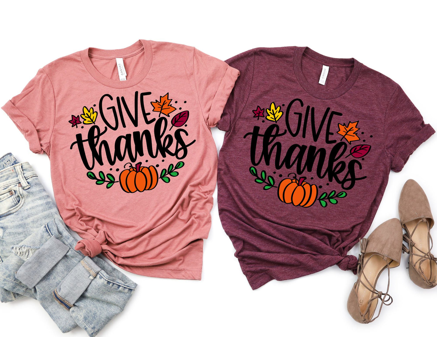 Give Thanks Shirt - Thanksgiving Shirt