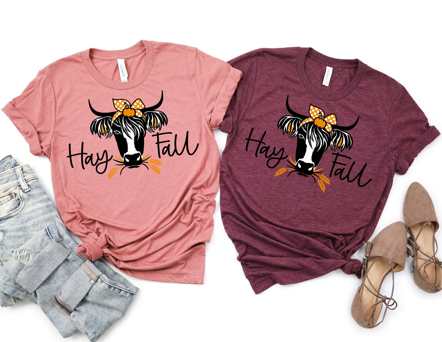 Hay Fall Cow Shirt - Fall Shirt