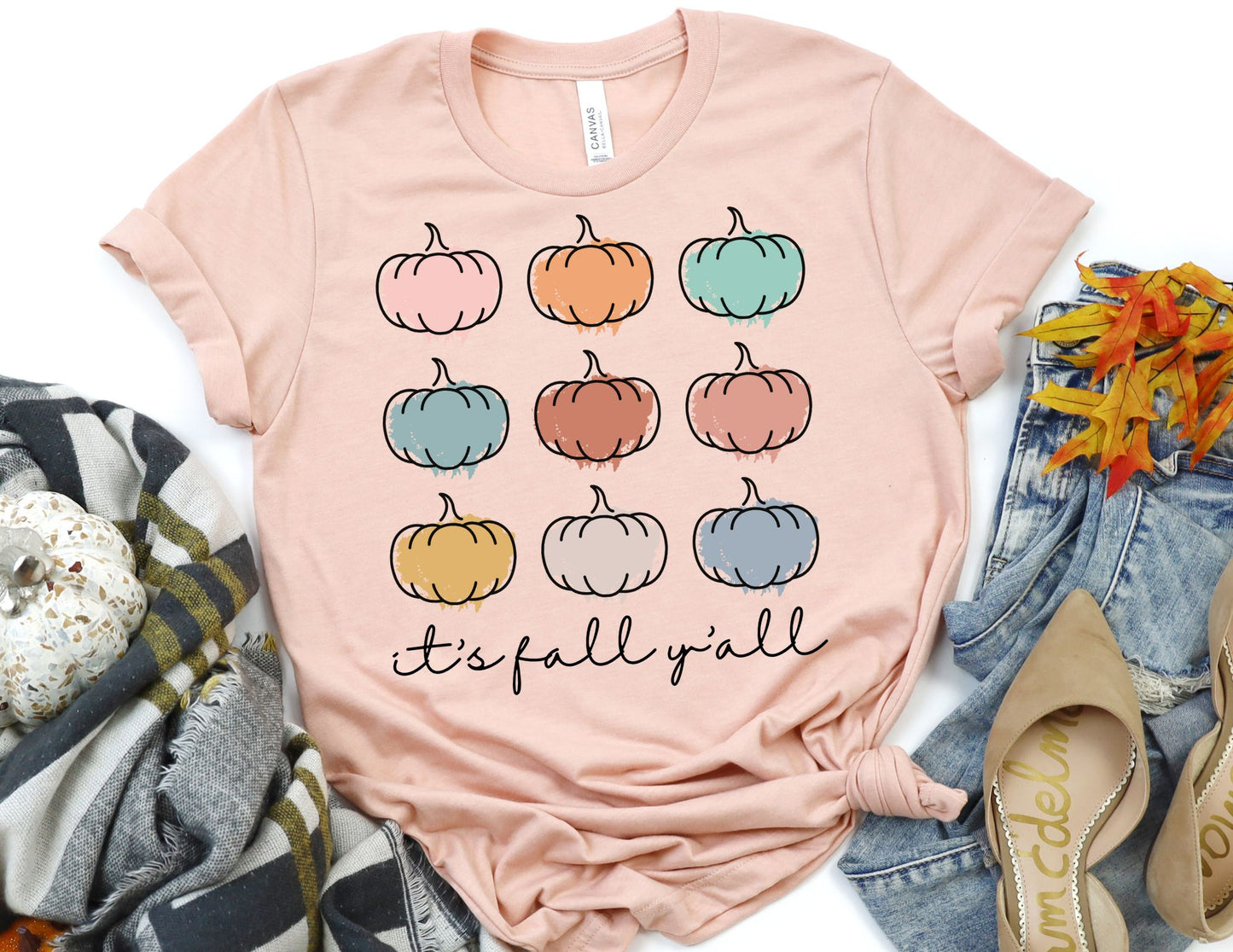 It's Fall Y'all Pumpkin Varieties Shirt - Fall Shirt