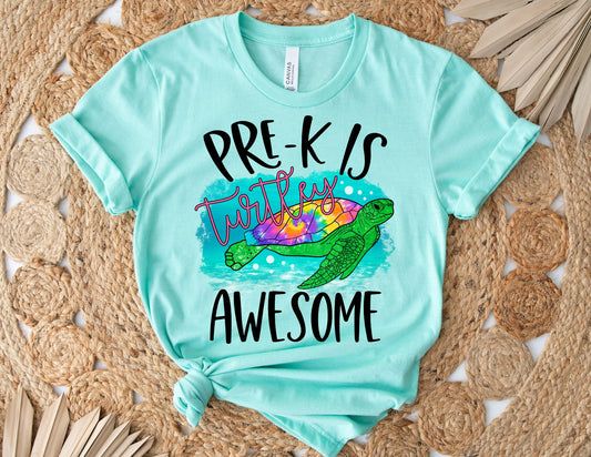 Pre K is Turtley Awesome Shirt - PreK Teacher Shirt