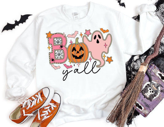 Boo Y'all Sweatshirt - Halloween Sweatshirt