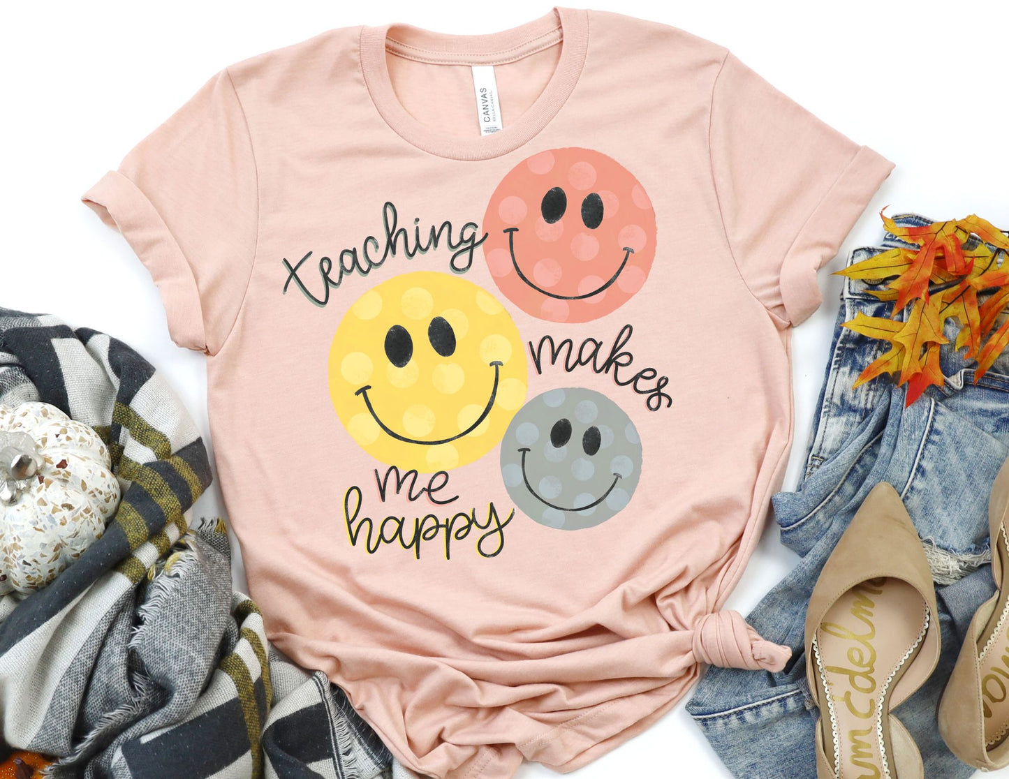 Teaching Makes me Happy Shirt - Teacher Shirt