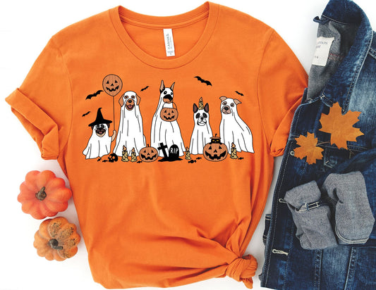 Dog Halloween Ghost Shirt - Halloween Shirt