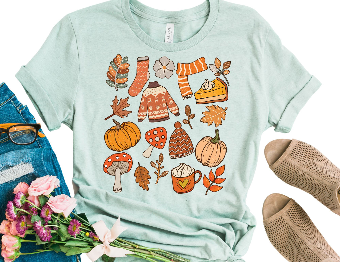 Fall Doodles Shirt - Fall Shirt