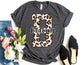 Custom Leopard Name Shirt - Custom Fall Shirt