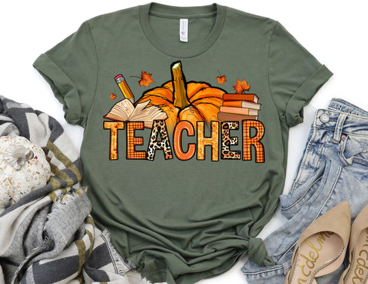 Fall Teacher Pumpkin Shirt - Fall Teacher Shirt