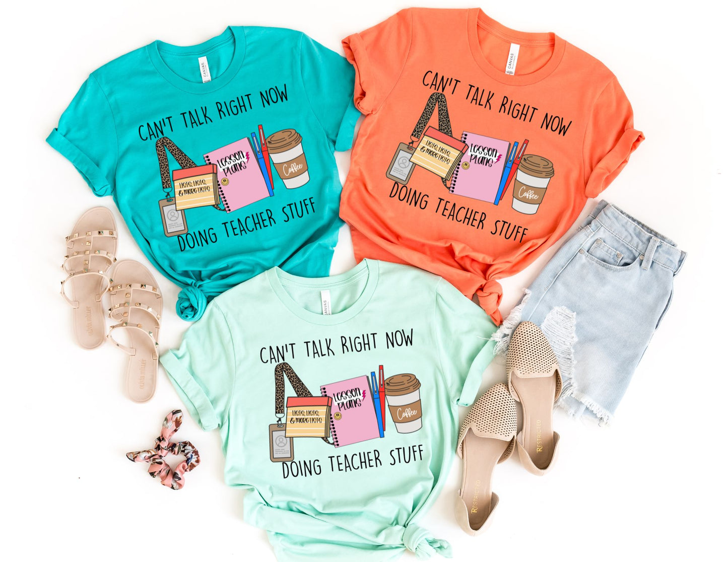 Can't Talk Right Now Doing Teacher Stuff Shirt - Teacher Shirt