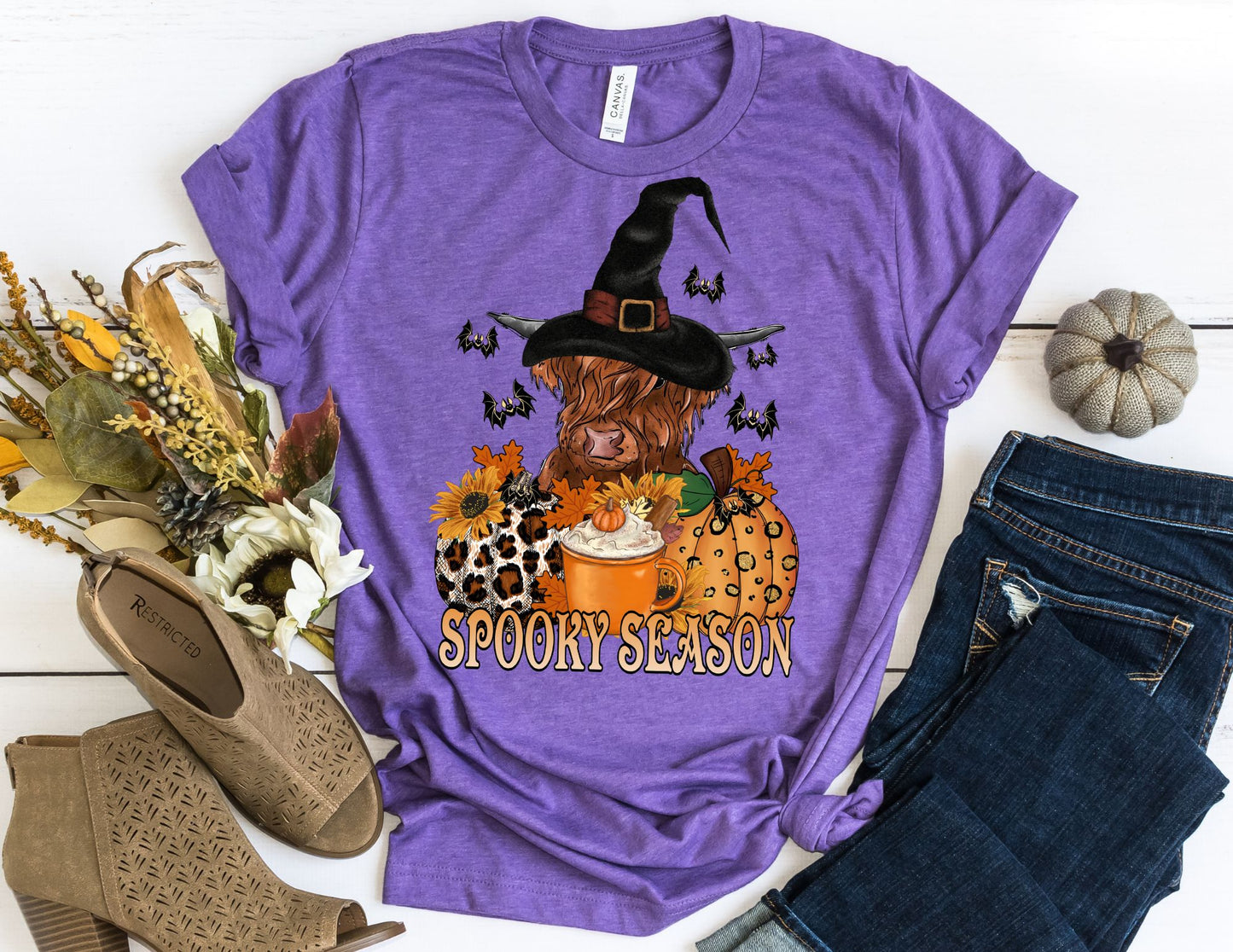 Spooky Season Highland Cow Shirt - Halloween Shirt