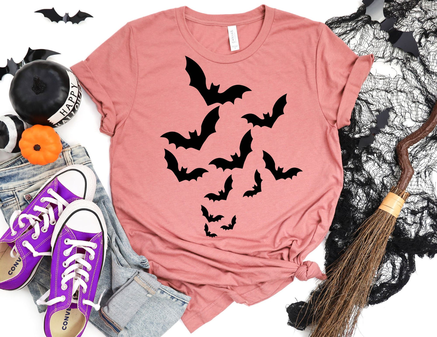 Flying Bats Shirt - Halloween Shirt