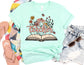 Teacher Book Flowers Shirt - Teacher Shirt