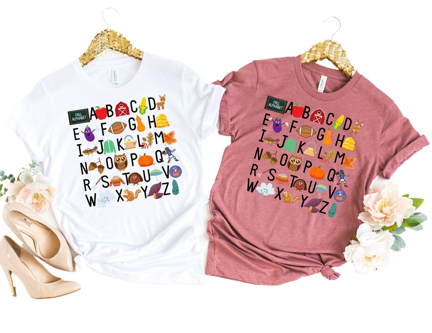 Fall Alphabet Shirt - Fall Teacher Shirt