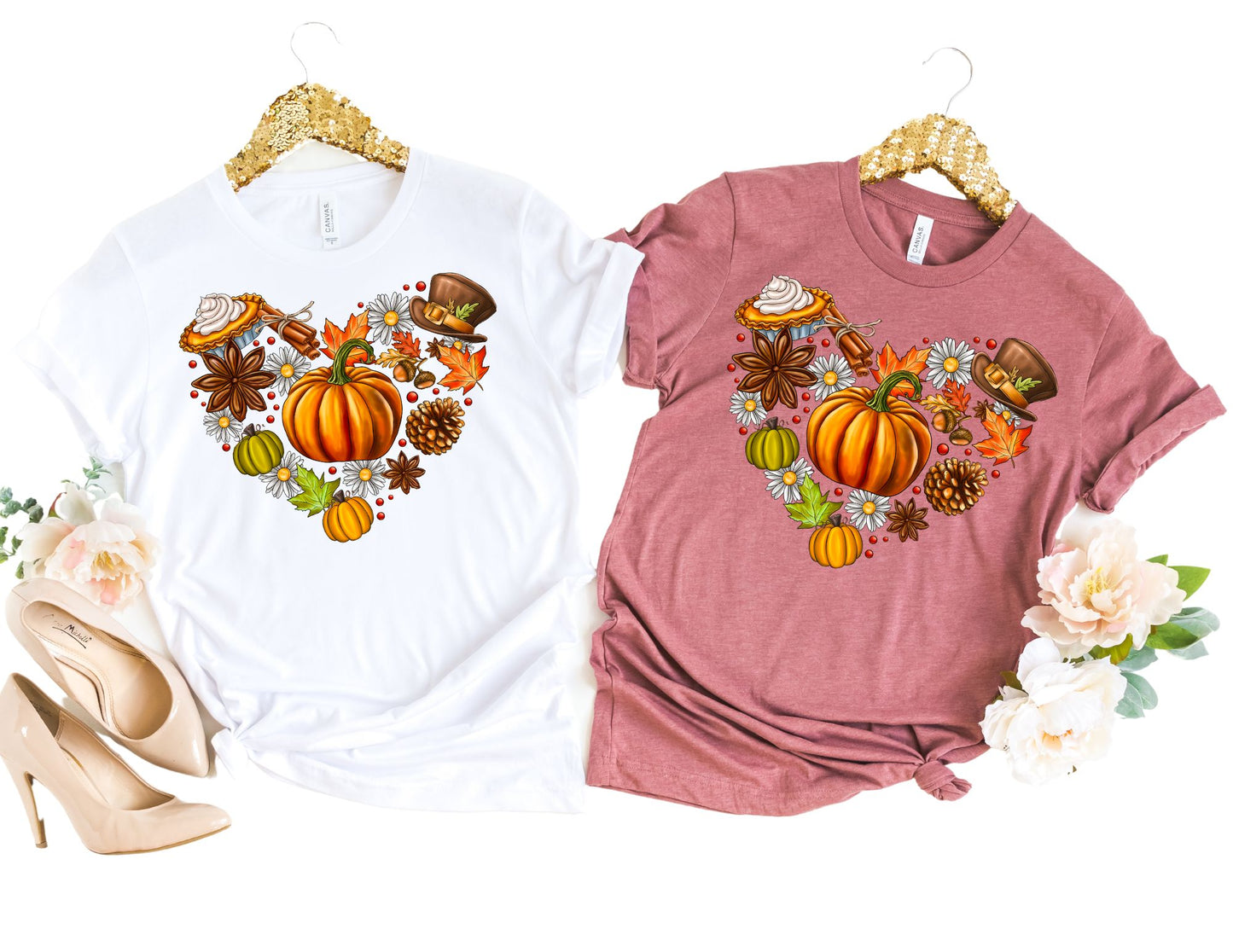 Thanksgiving Heart Shirt - Fall Shirt