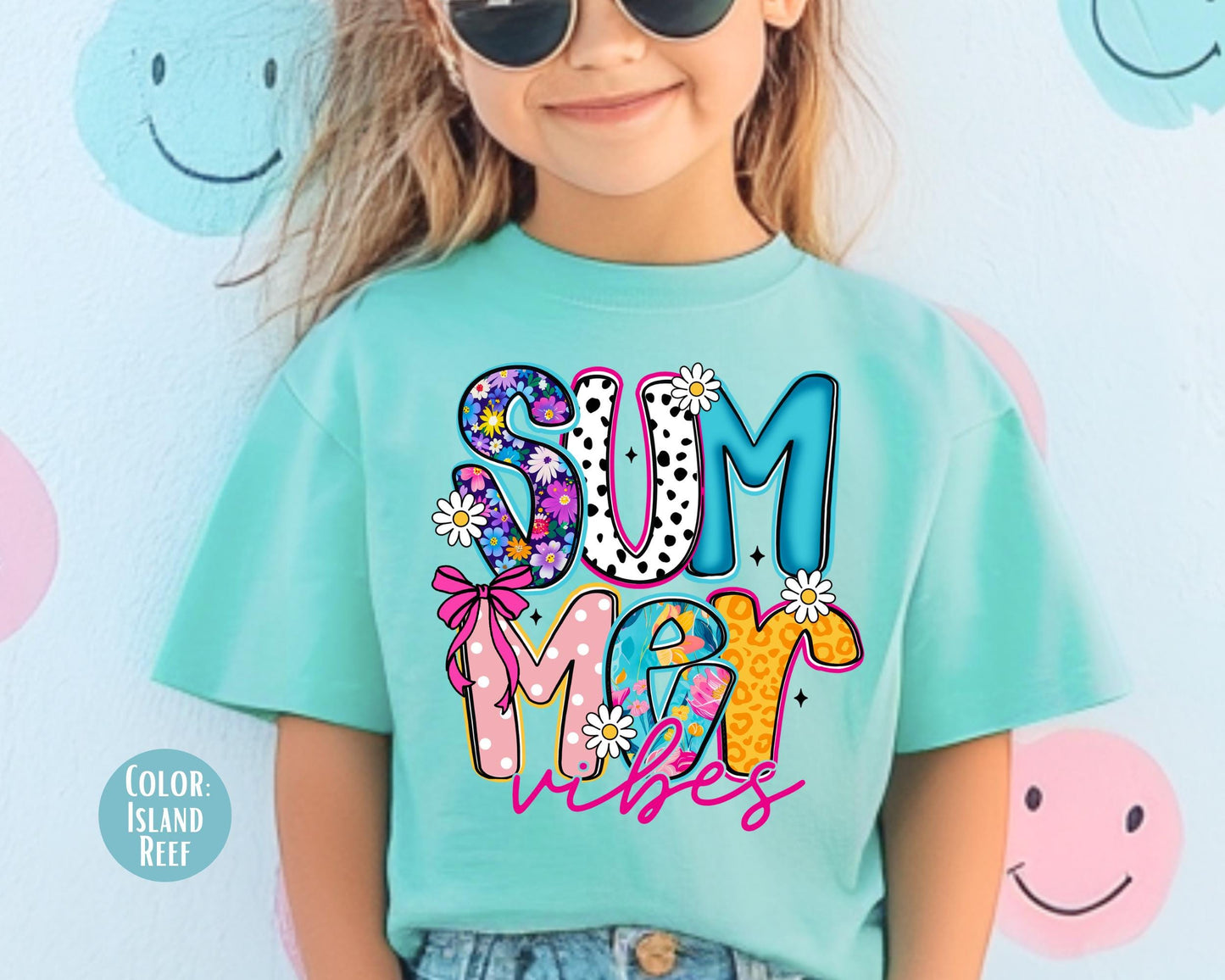 Comfort Colors® Floral Summer Vibes Shirt, Summer Shirts